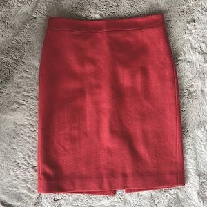 Wool Peach J. Crew Pencil Skirt Size 8